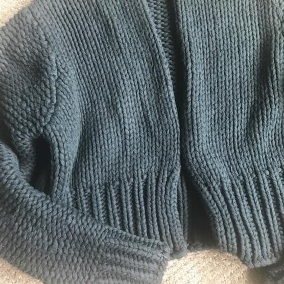 Black Cotton Cropped Cardigan from Free People - Picture 2 of 2